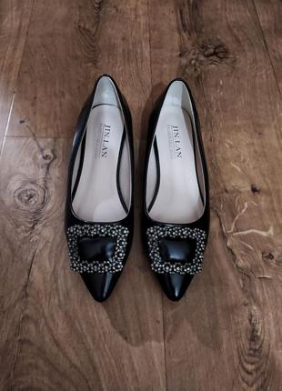 Стильные чёрные женские туфли лодочки туфли-лодочки демисезонные женские туфли на весну черные женские лодочки3 фото