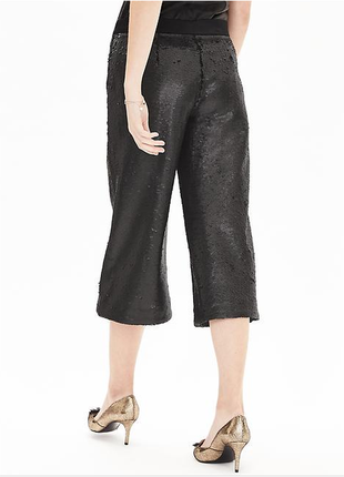 Брюки бриджи из блесток гаучо новые (sequin gaucho pants) размер 6.2 фото