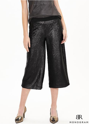 Брюки, бриджі з блискіток гаучо нові (sequin gaucho pants) розмір 6.