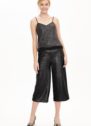 Брюки бриджи из блесток гаучо новые (sequin gaucho pants) размер 6.4 фото