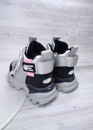 Детские ботинки 💞 демисезон для девочек классные ботиночки стильные ботинки утепленные на девочку5 фото