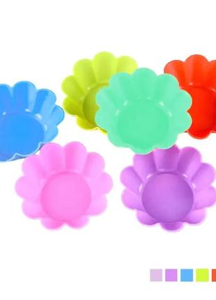 Формочки силиконовые для кексов волна, 12 штук, mh-3332