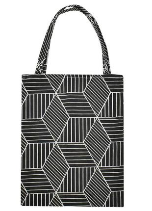 Сумка шоппер тканевая bambi  32-42 см черный, bbg-10(black)