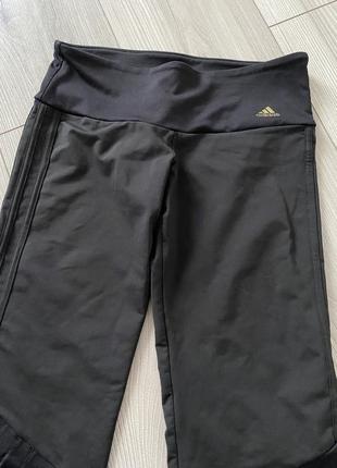 Велосипедки adidas спортивные капри шорты бриджи черные2 фото