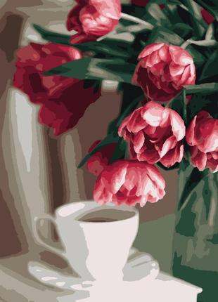 Картина за номерами картина по номерах арс "кава та тюльпани" 40*50см

в наличии