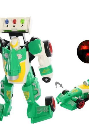 Дитячий трансформер d622-h05 робот+машинка (зелений)1 фото