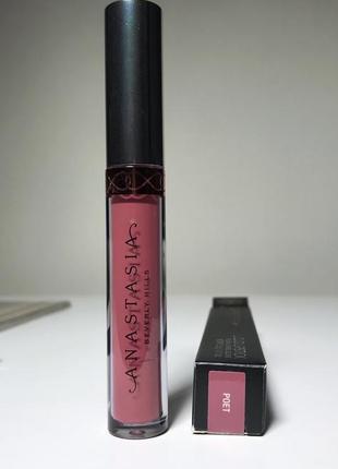 Матовая помада anastasia beverly hills liquid lipstick оттенок poet3 фото