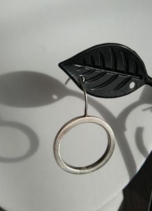 Моно серьга серебро 925