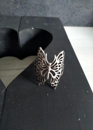 Кільце перстень кольцо метелик срібло