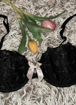 Бюстгальтер чорний мереживний новий
