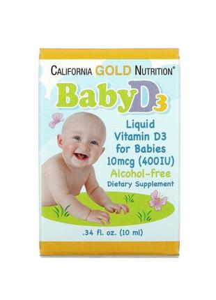 Вітамін d3 ☘️☀️☘️iherb☘️☀️☘️в краплях для немовлят , дозування 4002 фото