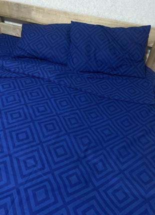 Двохспальні комплекти  постіль бязь голд люкс резинка 160/200