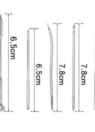 Шило зі змінними голками 4 голки2 фото