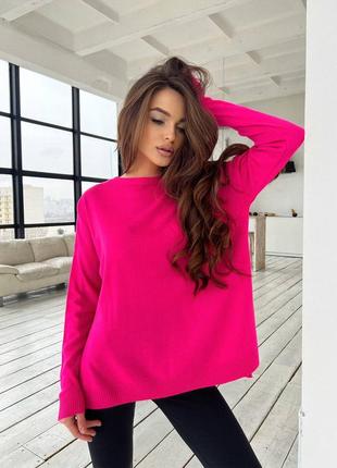 Весенний удлиненный свитер oversize 6