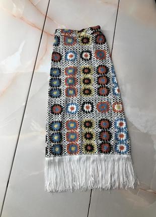 Юбка миди длинная юбка в цветочный принт от шейн shein1 фото