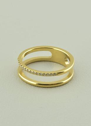 107911-180 кольцо 'xuping' фианит (позолота 18к (лимонная))