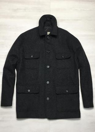 Trader jeans company фирменное мужское полупальто куртка шерстяная по типу marks & spencer