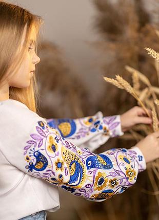 Эксклюзив новинка блузка вышитая вышиванка детская