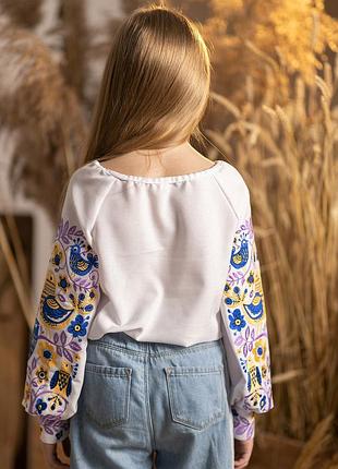 Эксклюзив новинка блузка вышитая вышиванка детская