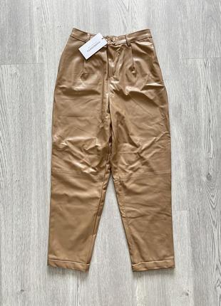 Крутые кожаные брюки искусственная бананы размер m