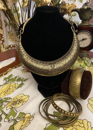🇬🇧british vintage. винтажный латунный сет.