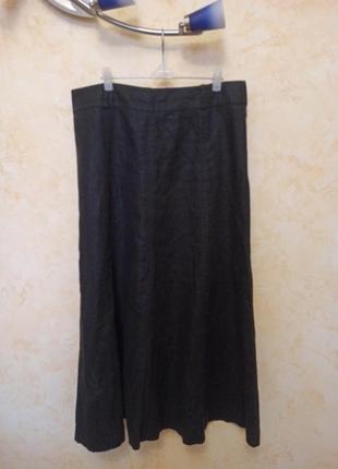 Красивая льняная юбка на подкладке