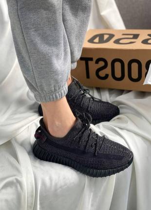 Кроссовки adidas yeezy boost 350 black reflective