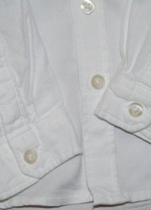Біла сорочка з довгим рукавом,92,18-24 міс.,1,5-2 року3 фото