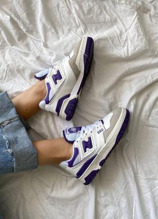 Кросівки new balance 550 white grey purple