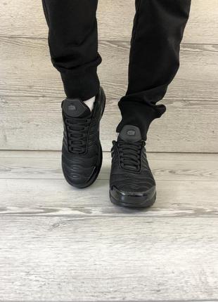 Кроссовки nike air max tn black plus (топ качество)найк аир3 фото