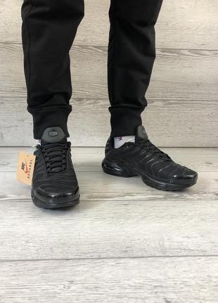 Кроссовки nike air max tn black plus (топ качество)найк аир4 фото