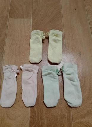 Шкарпетки на дівчинку для одноняшок/подвійняшок розмір 23-26 3 пари на 3-4 роки3 фото