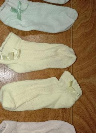 Носки на девочку для близняшек/двойняшек размер 23-26  3 пары на  3-4 года6 фото