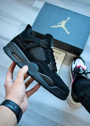Кроссовки nike air jordan 4 black