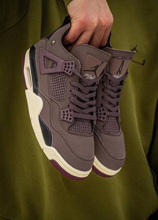 Кросівки в стилі air jordan retro 4 a ma maniere violet ore якісні кросівки трендові преміум найк nike