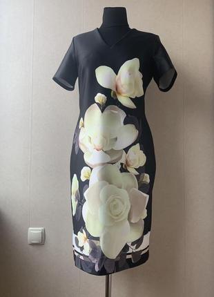 Платье трикотаж масло