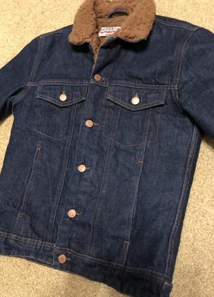 Zara джинсовка шерпа куртка6 фото