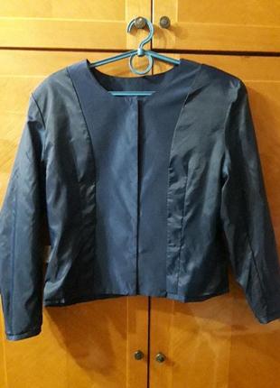 Брендовый шелковый винтажный жакет пиджак р.m от tie rack8 фото