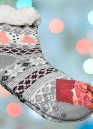 Шкарпетки жіночі домашні вовняні із силіконовими краплями розмір 35-382 фото