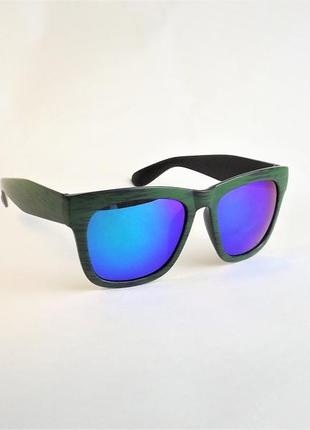 Мужские солнцезащитные очки jh 15901 зеркальные зеленые вайфаер