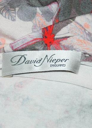 David nieper супер батал платье  с рукавом три четверти нарядное в цветы с напуском9 фото