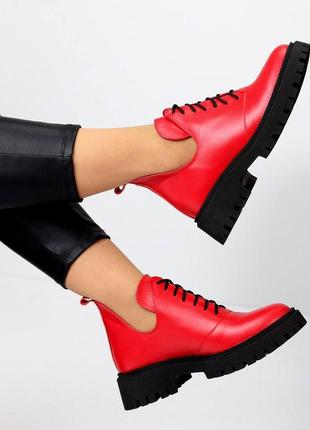 36-41 рр туфли нат.кожа на платформе