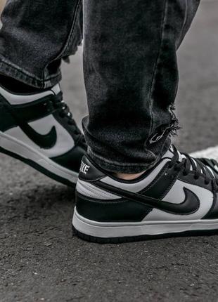 Женские кожаные кроссовки nike sb dunk black #найк4 фото