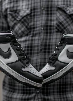 Женские кожаные кроссовки nike sb dunk black #найк3 фото