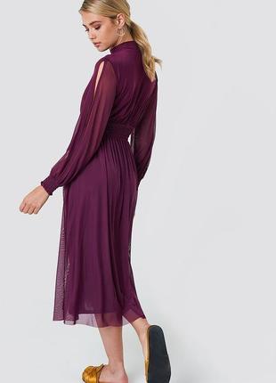 Романтична шифонова сукня плаття міді бренд na-kd3 фото