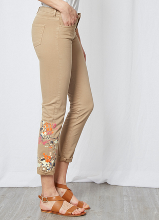 Новые укороченные брюки belair франция джинсы в краске оригинал крутые штаны