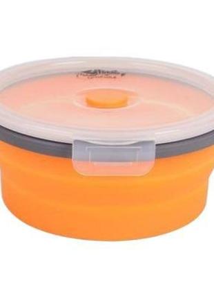 Пищевой контейнер tramp складной с крышкой-защелкой 550ml (trc-088-orange)