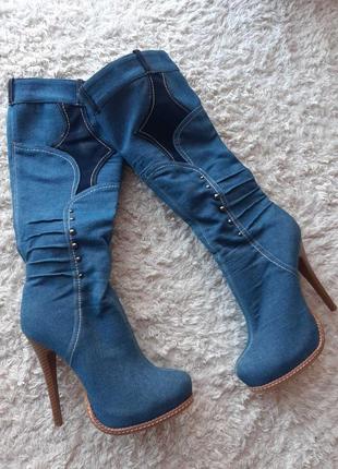 Демосезонні джинсові сапожки