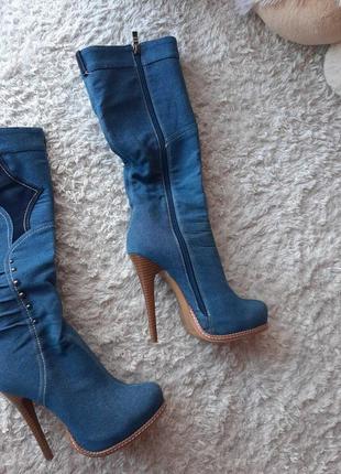 Демосезонні джинсові сапожки