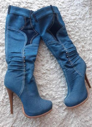 Демосезонні джинсові сапожки